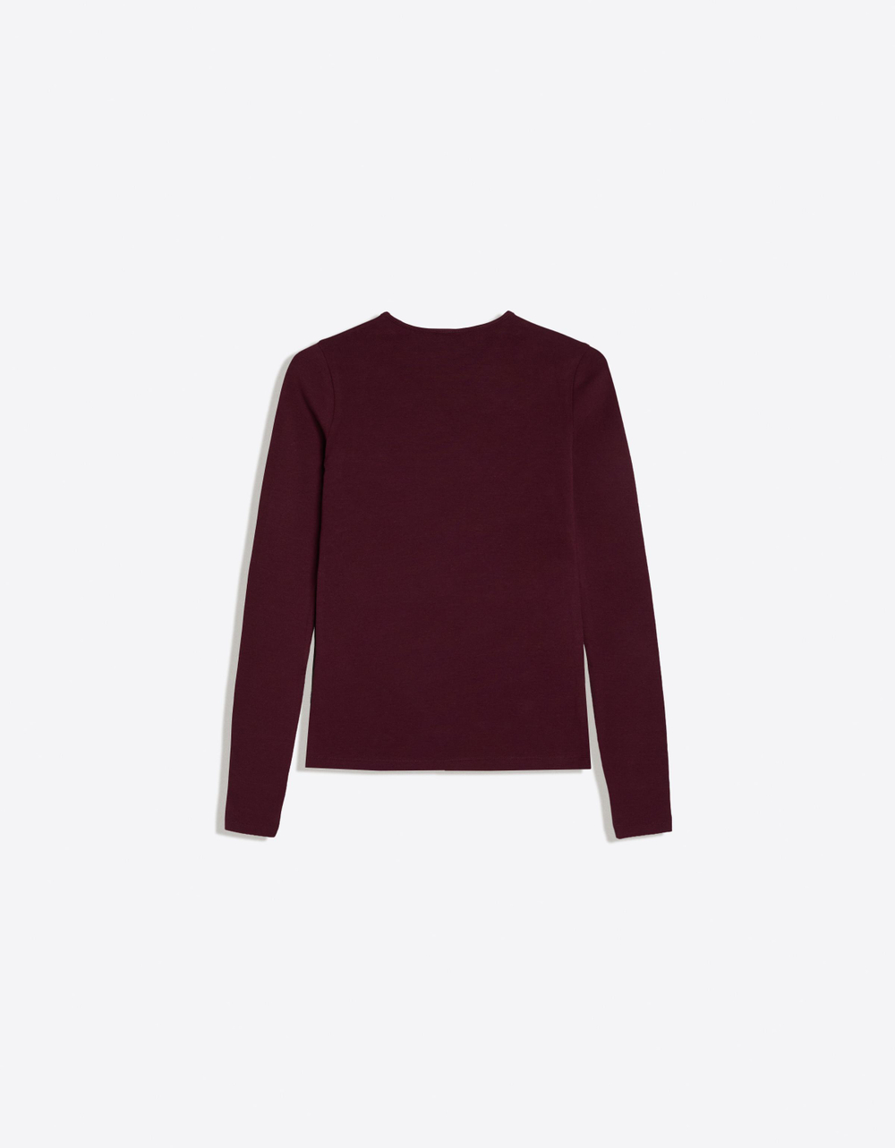 Женский лонгслив с круглым вырезом - BERSHKA