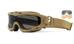 Маска защитная Wiley X WX Spear (Frame: Matte Tan, Lens: Grey + Clear + Rust)