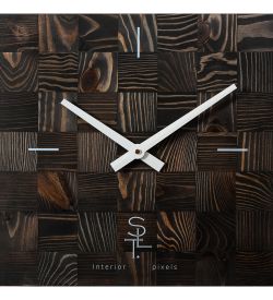 SLT- 21 Часы настенные «CHESS BLACK WOOD»