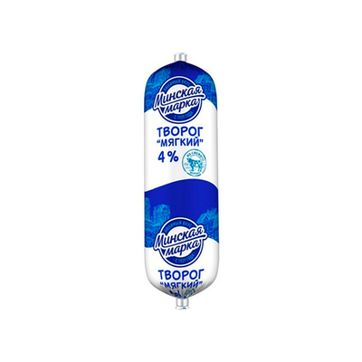 Творог "мягкий" 4% 400 г, "Минская марка", Беларусь