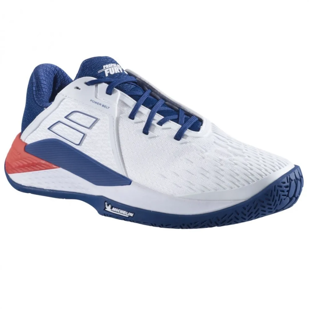 Теннисные кроссовки Babolat Propulse Fury 3 All Court Men - white/estate blue