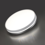 7670/ELN COLOR SN 152 Светильник пластик/белый/серый LED 76Вт 3000/4000/6000К D500 IP43 CCT NOHAVA GREY