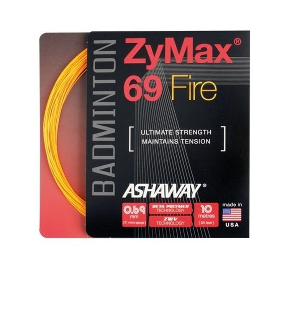 Naciag do badmintona Ashaway ZyMax 69 Fire (10 m) - orange