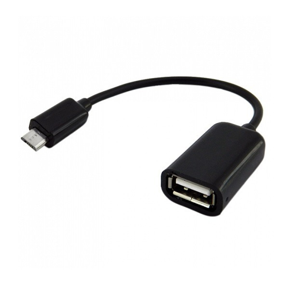 Адаптер WALKER OTG micro USB №03 кабель, черный
