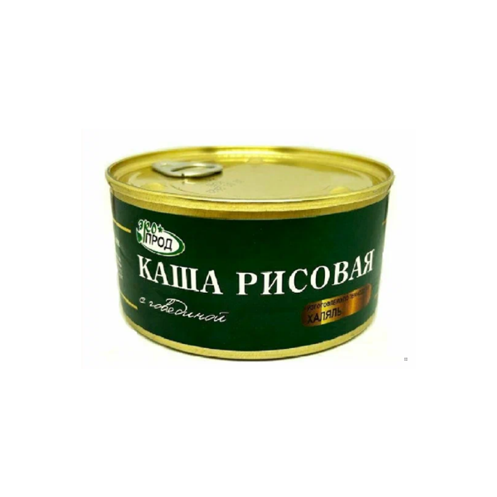 Каша Экопрод рисовая с говядиной 325г