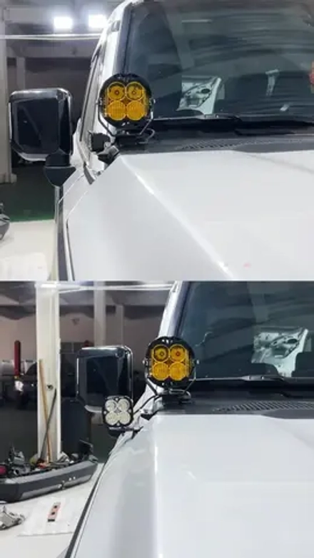 Крепление для установки дополнительного света для Toyota Land Cruiser Prado 250 LC250 Крузак Тойота доп фары кронштейны крепления