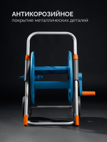 Катушка на колесах со шлангом 1/2″ 25 метров телескопическая ручка GRINDA HCK-25 ProLine 428461