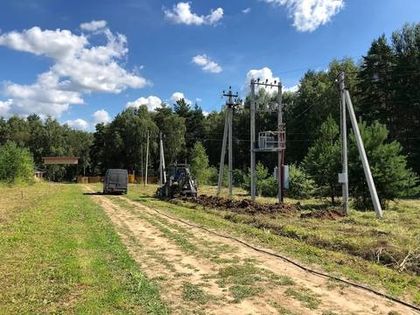 Выполнены работы по подведению к КПП «Усадьбы Романово» электрокабеля