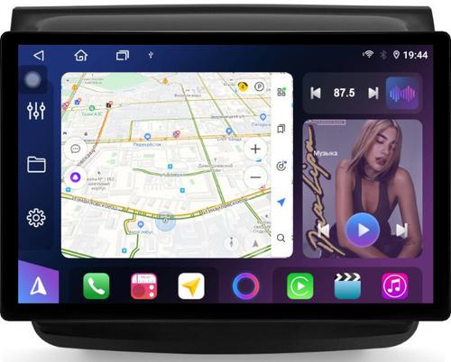 Магнитола для Mitsubishi L200 4 2006-2015, Pajero Sport 2 2008-2015 - FarCar BX877 монитор 13" 2K QLED на Android 13, Быстрая, CarPlay, 4G SIM-слот