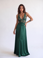 Будуарное платье в пол Melissa Emerald