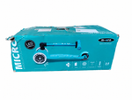 Самокат Mini Micro Deluxe складной LED аква дисконт