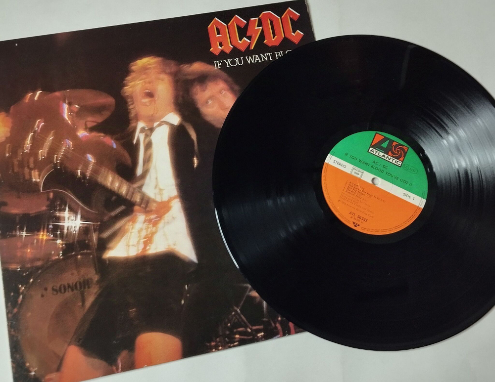 Винтажная виниловая пластинка LP AC DC If You Want Blood You've Got It (France 1978)