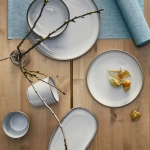 Тарелка IKEA GLADELIG (ГЛАДЕЛИГ), Серый, 20 см
