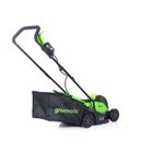 Аккумуляторная газонокосилка Greenworks GD24LM33K2, 24v, 33 см, (2516107UA), с аккумулятором 2 А·ч и зарядным устройством 2А
