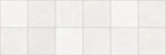 Настенная плитка Alma Ceramica TWU3090CUB07R Cube 30x90 белая матовая под мозаику / пэчворк