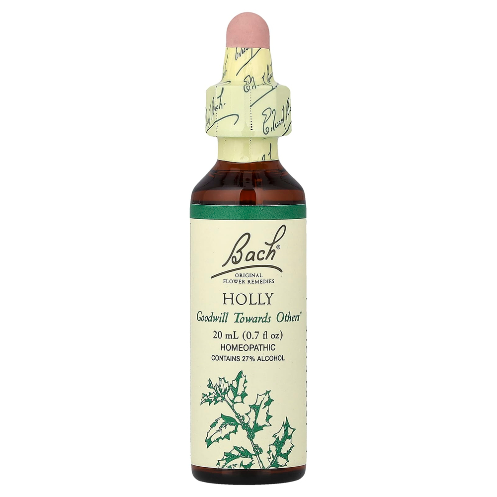 Bach, Original Flower Remedies, Холли, 20 мл (0,7 жидк. унц.)