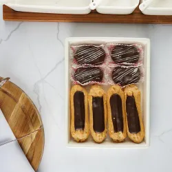 Блюдо прямоугольное 22*17 см h3,5 см White Style Buffet P.L. [3]