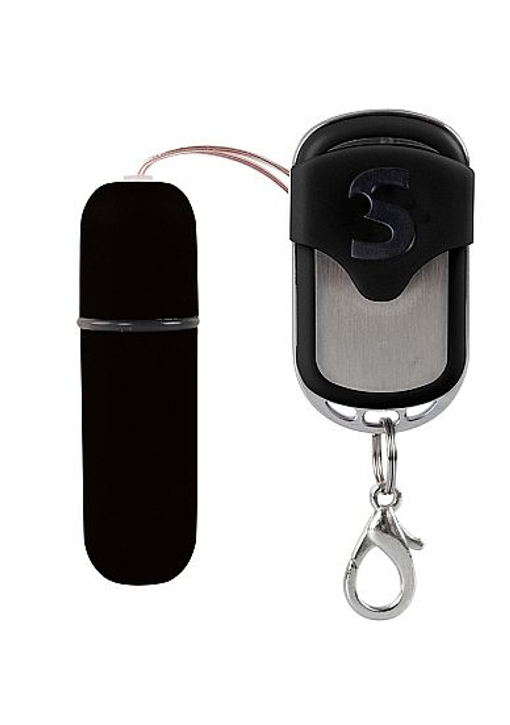 Черная вибропуля Remote Vibrating Bullet с пультом ДУ (Цвет: черный)