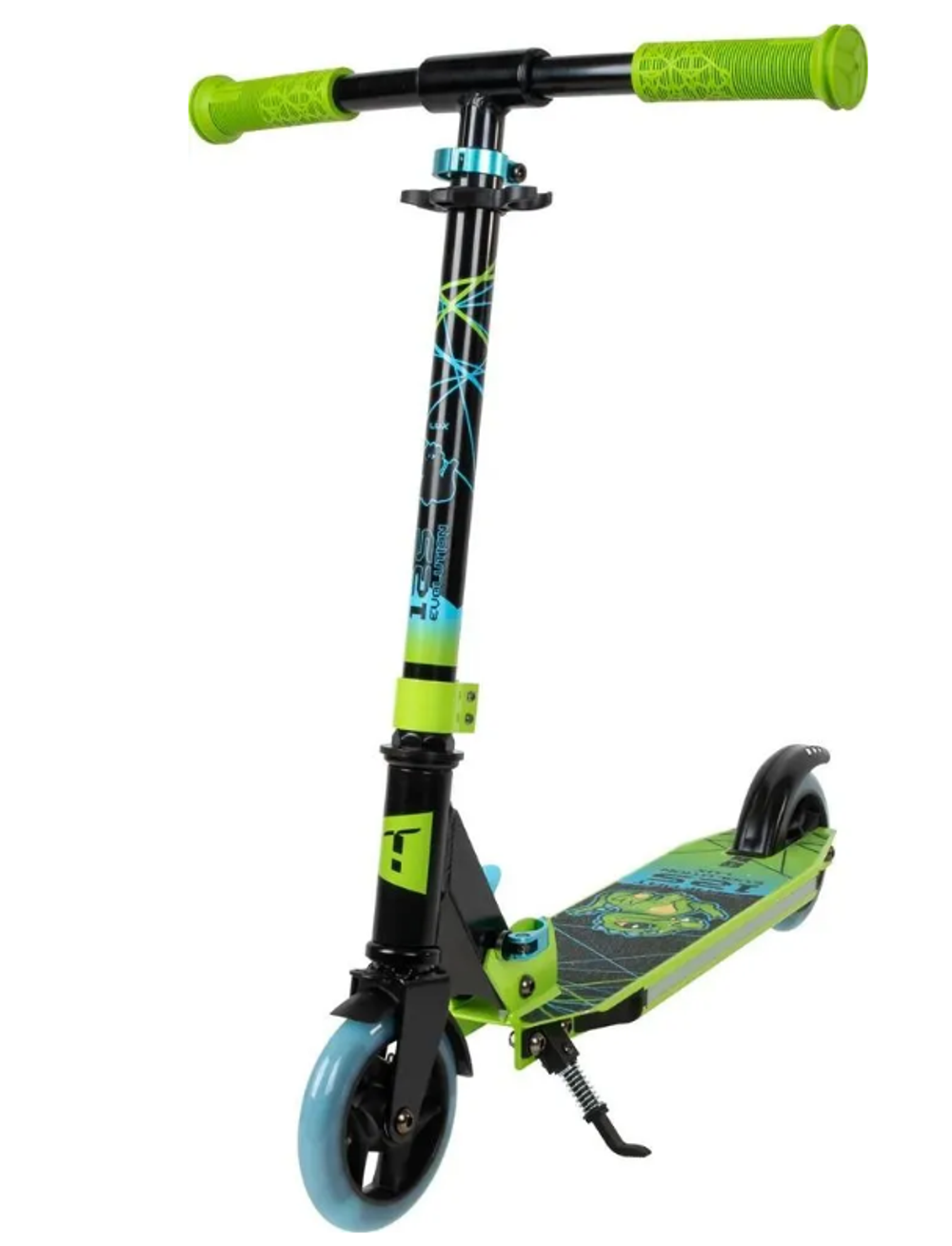 Самокат Тech Тeam COMFORT 125 Lux green 1/4 зелёный