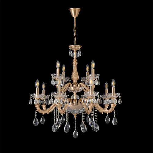 Подвесная люстра Crystal Lux ELIZABETH SP8+4 BRASS