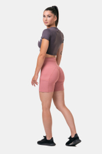 Топ женский Short Sleeve Sporty Crop Top 584 Каштановый