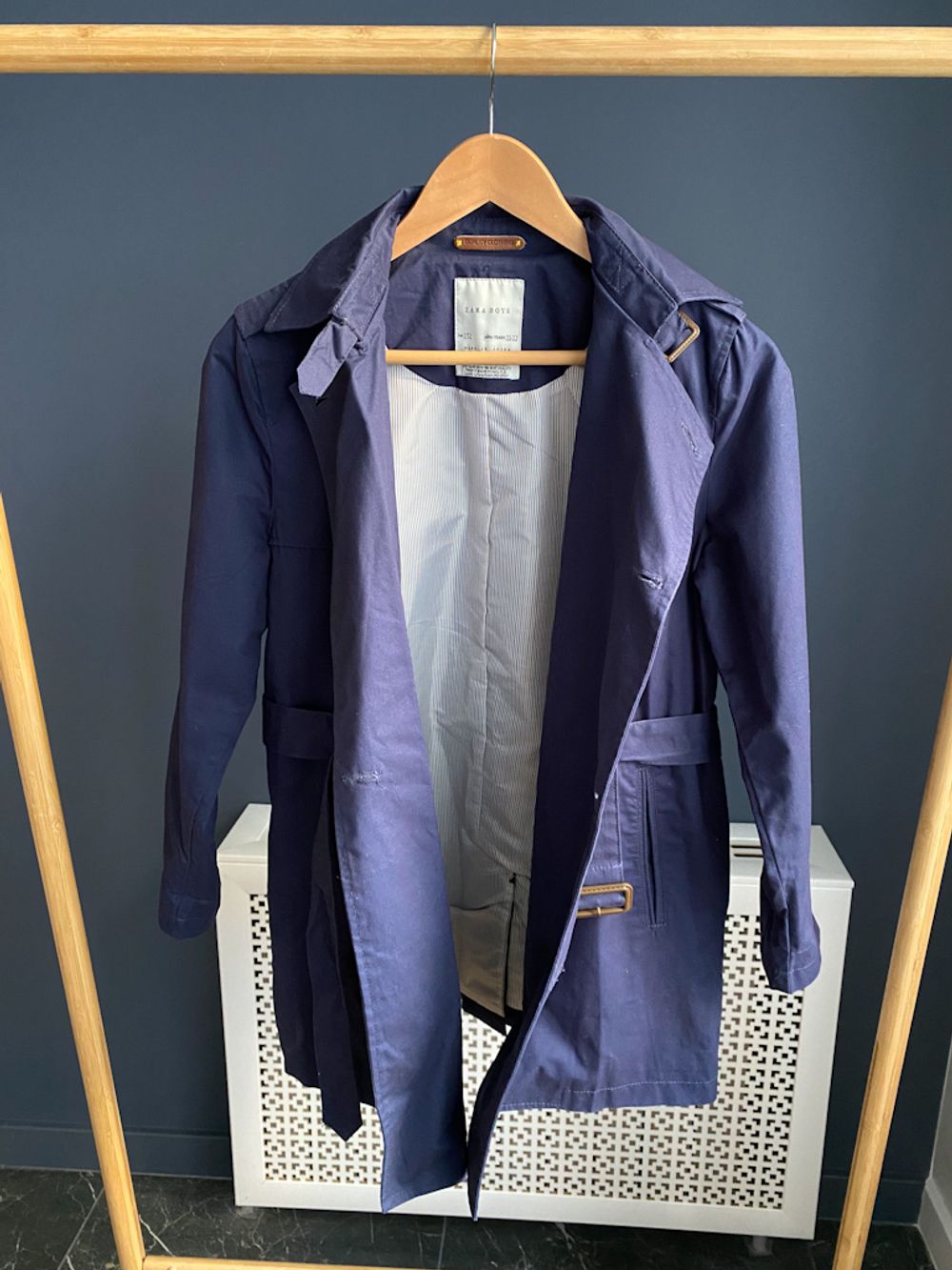 Хлопковый тренч Zara, 152