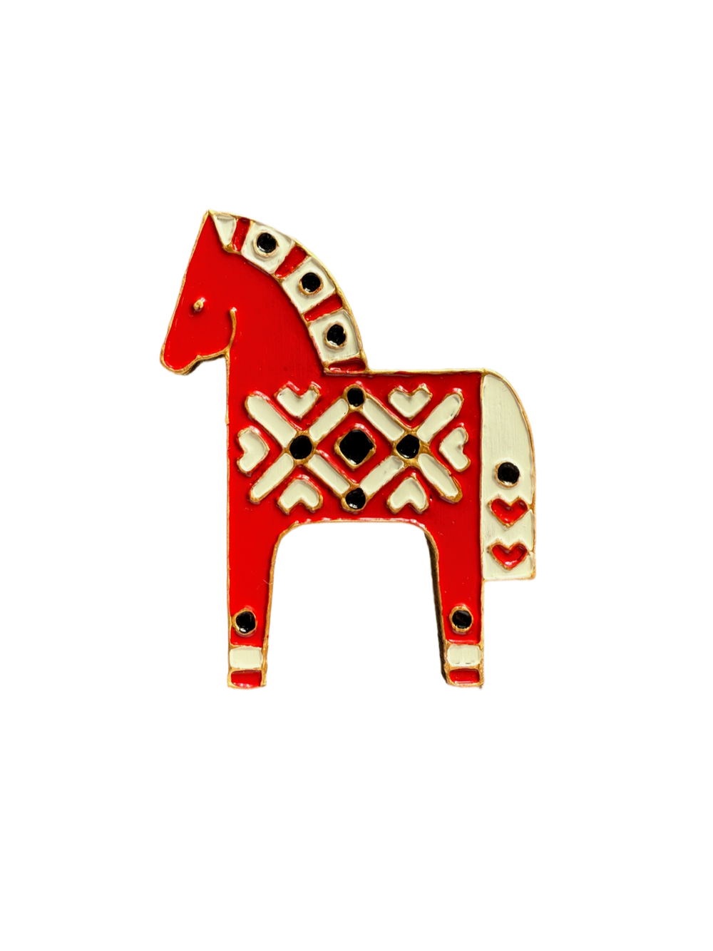 Елочная новогодняя игрушка Красный Русский Конь