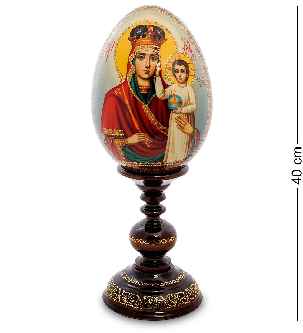 ИКО-46 Яйцо-икона «Пресвятая Богородица «Призри на смирение» Рябова Г.