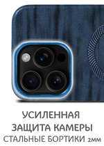 Дизайнерский чехол для IPHONE 16 PRO с поддержкой беспроводной зарядки