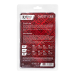 Красный мужской пояс верности 10см из пластика ToyFa Black&Red 901411-9