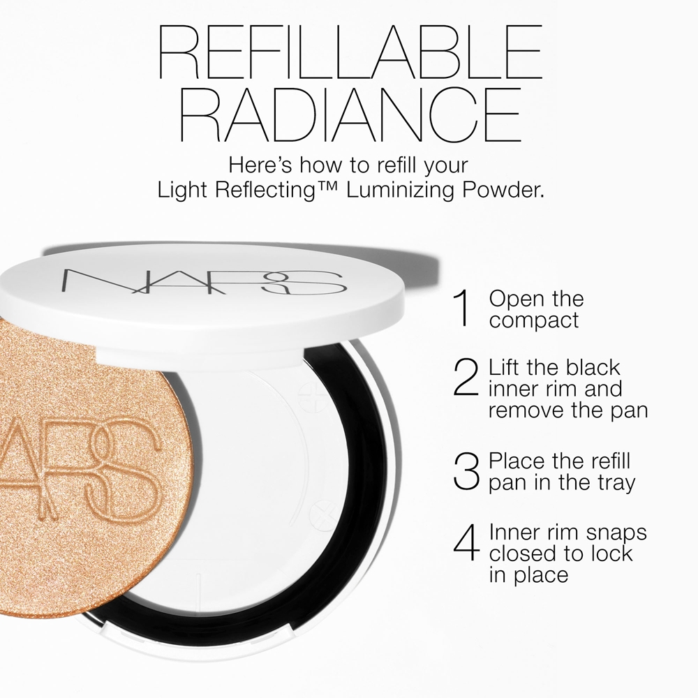 NARS Light Reflecting Powder Luminizer - Розовый хайлайтер для лица оттенок OPHELIA, 6 g