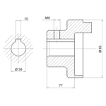 Полумуфта SGEA31M06077FG