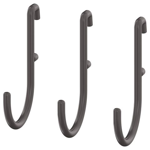 Набор крючков IKEA SKADIS (СКОДИС), Серый, 3 шт