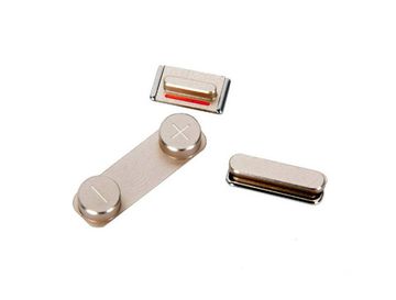 Комплект кнопок корпуса gold для iPhone 5S / SE