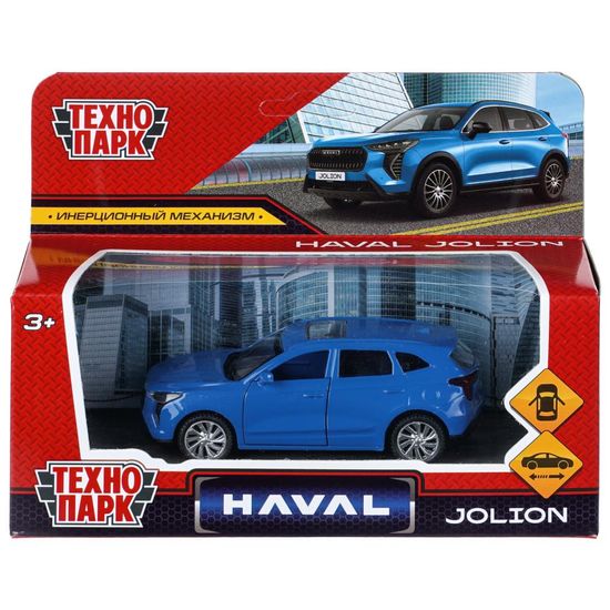 Машина металл haval jolion 10,5 см, двери, инерц. синий, кор. Технопарк