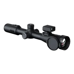 Тепловизионный прицел ATAK ET26-50LRF Tube (с дальномером и кольцами 30 мм на Picatinny) - вид справа спереди