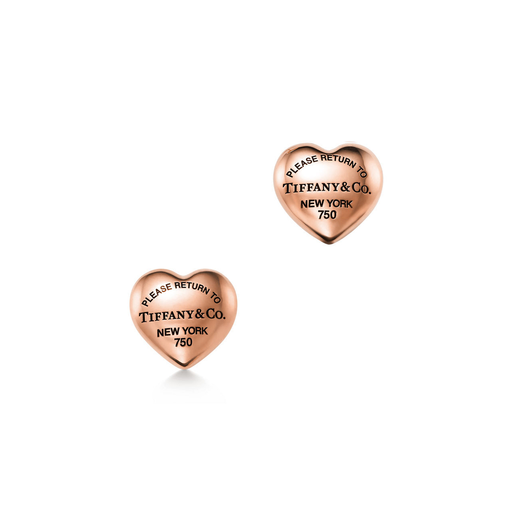 Серьги из розового золота ⚜️Tiffany return, в наличии