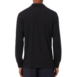Теннисное поло Lacoste Regular Fit Long Sleeved Cotton - black