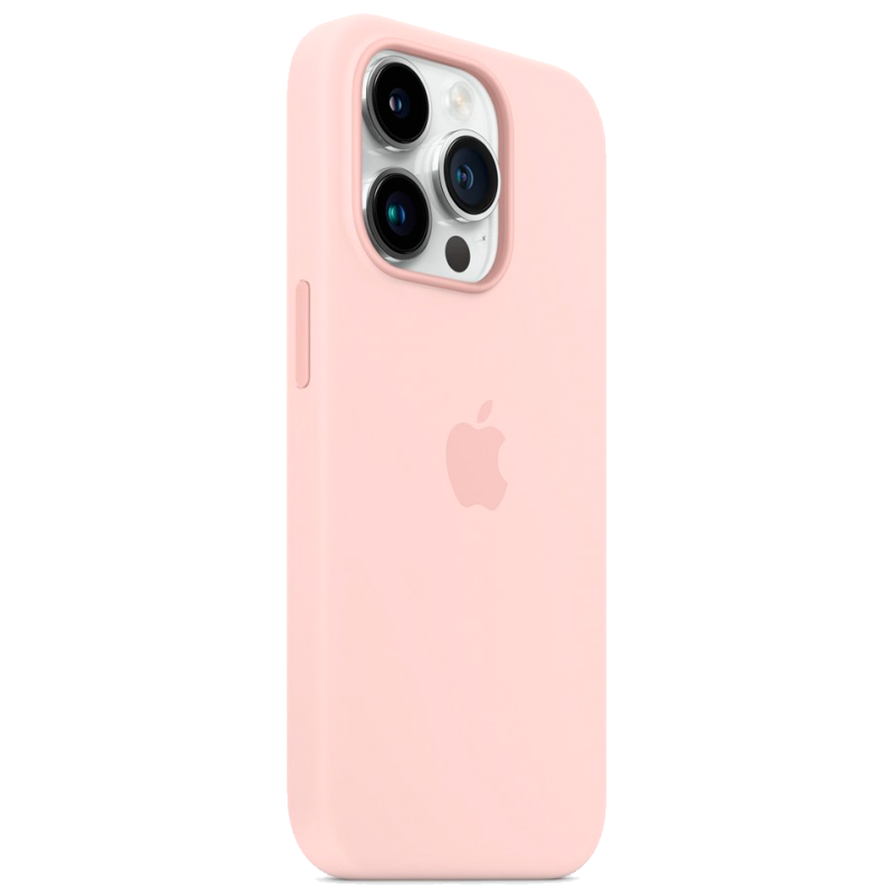 Силиконовый чехол с поддержкой MagSafe Apple Silicone Case для iPhone 14 Pro, Chalk Pink (Розовый мел)