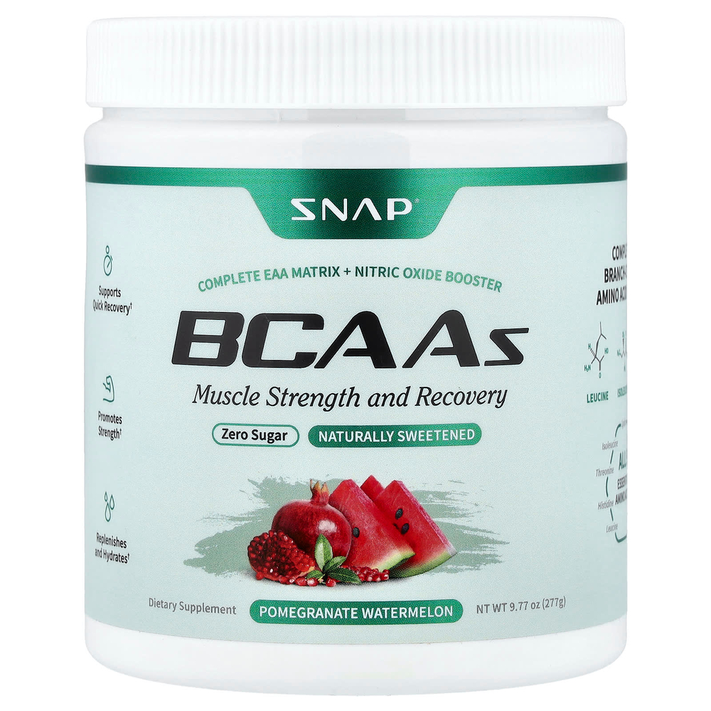 Snap Supplements, BCAA, со вкусом граната и арбуза, 277 г (9,77 унции)