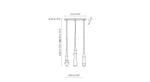 Bover 2560620064 — Потолочный подвесной светильник SLEND - SET 3