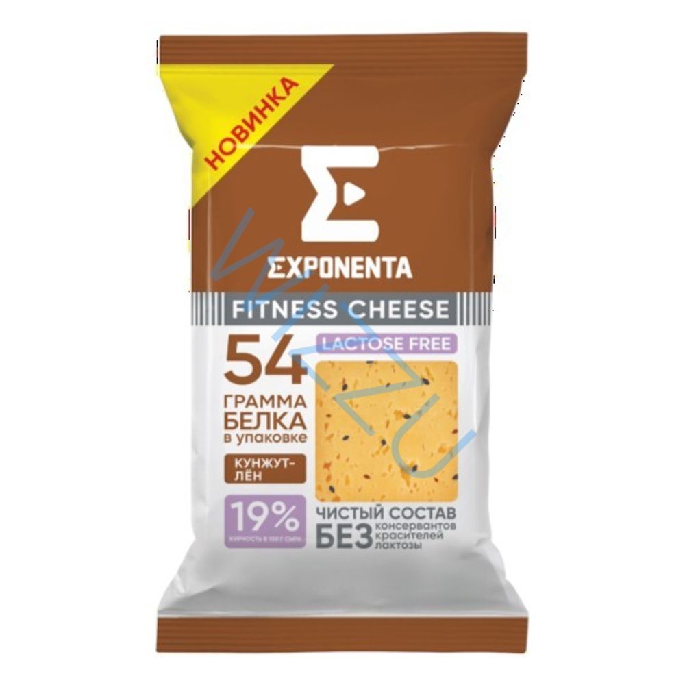 Сыр ФИТНЕС ЧИЗ EXPONENTA с кунжутом и льном 35% 180/10шт