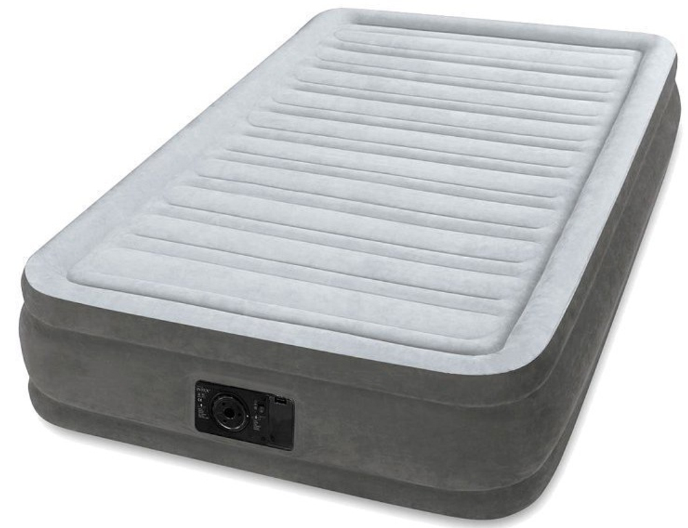 Кровать надувная InteX COMFORT-PLUSH, 67766, серый