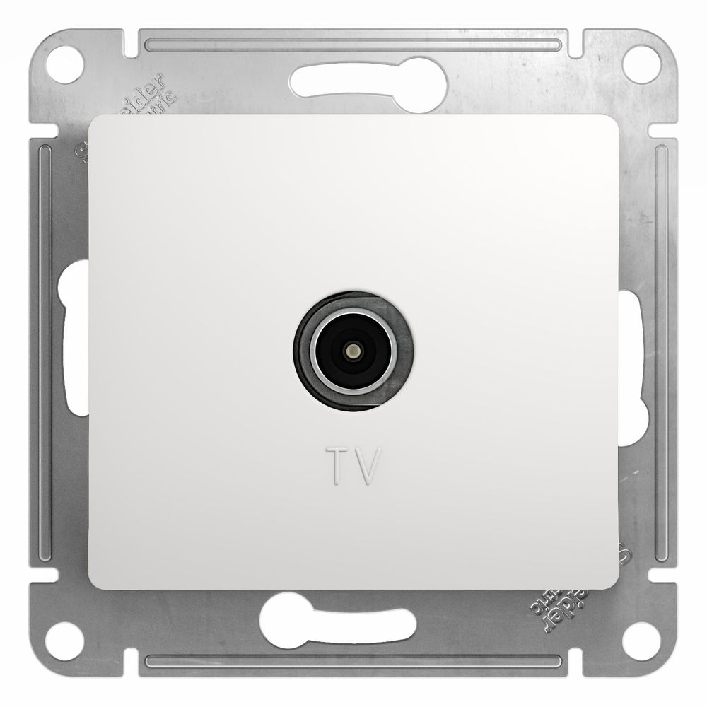 Schneider Electric Glossa Белый Розетка TV коннектор, механизм скрытая установка GSL000193