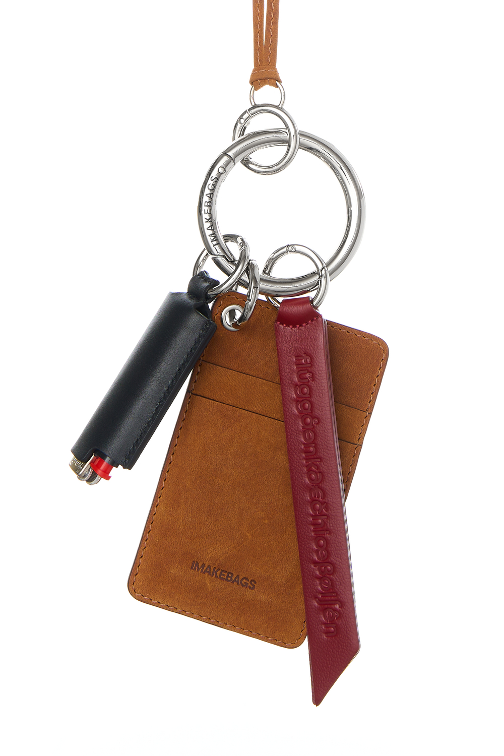 FLÜGGÅƏNK∂€ČHIŒβØL∫ÊN — Leather Tag BORDO