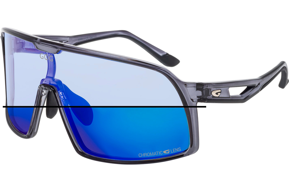Спортивные очки GOG Hyperion / Cristal Grey-Black / Photochromic Blue Lens