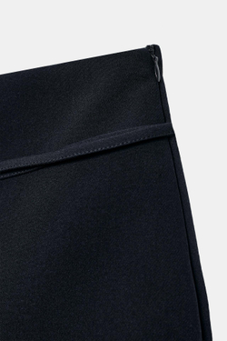 ZARA ЮБКА-ШОРТЫ С РЕМНЕМ, СИНИЙ