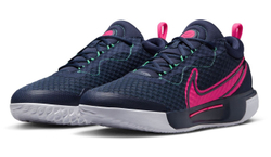 Мужские кроссовки теннисные Nike Zoom Court Pro - obsidian/green glow/white/hyper pink