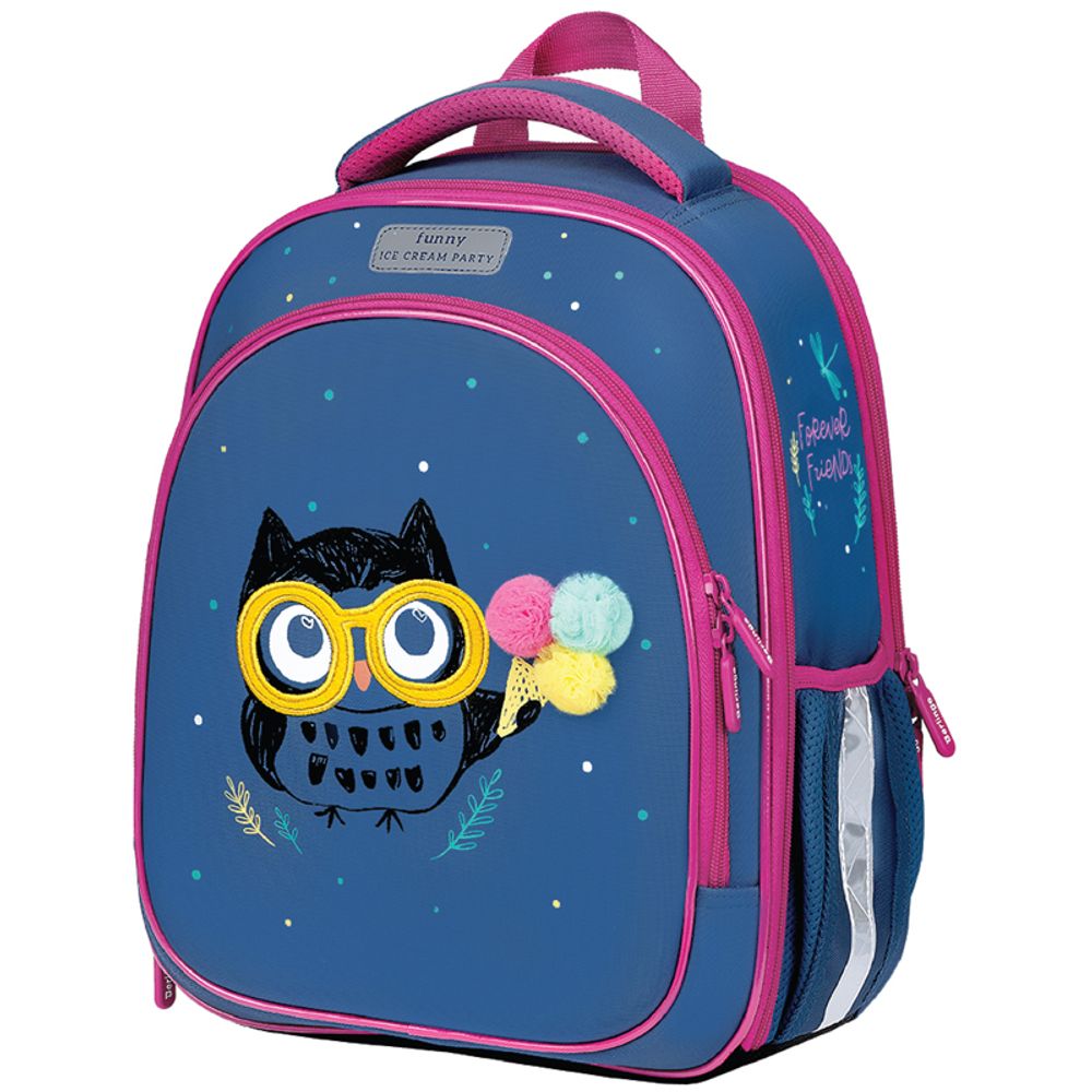 Ранец Berlingo Expert Light Funny owl 38х28х15см, 3 отд., с анатомической спинкой