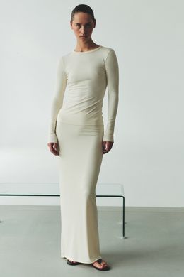 Лонгслив из модала GRACE Экрю